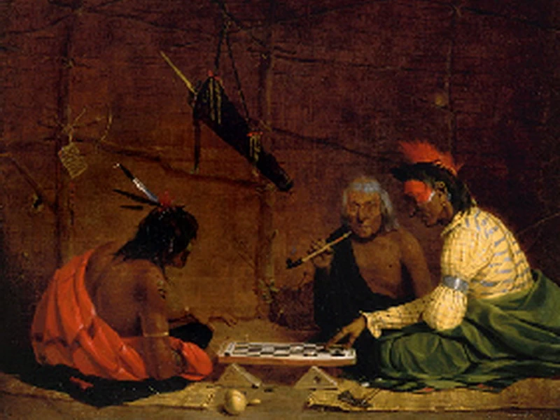 1883-Marion Koogler McNay - Partita a scacchi